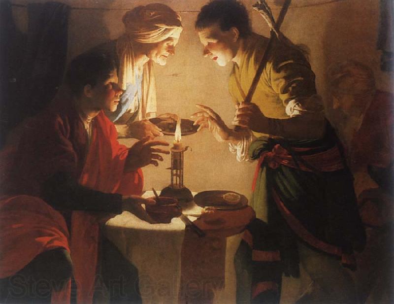 Hendrick Terbrugghen Esau sold its first birthright Spain oil painting art